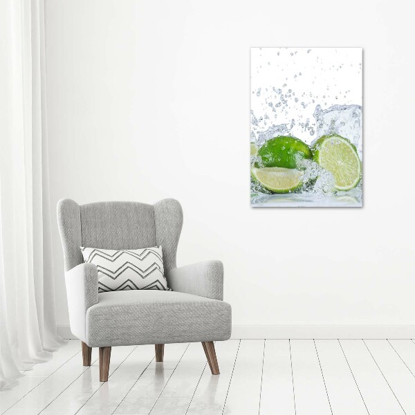 Large canvas wall art Lime