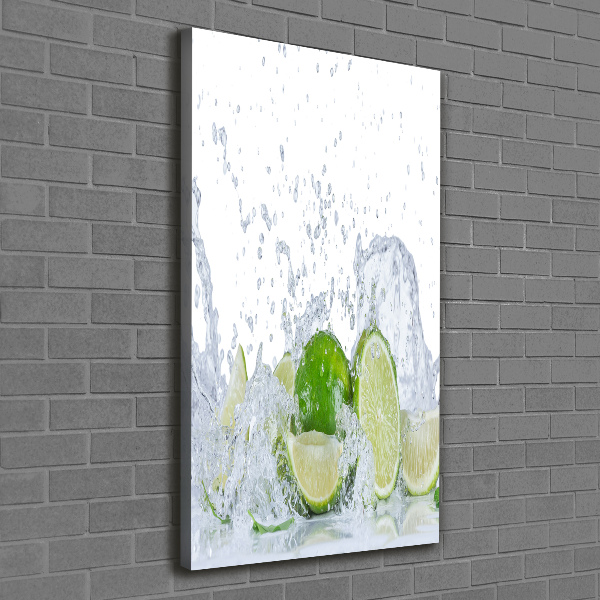 Large canvas wall art Lime