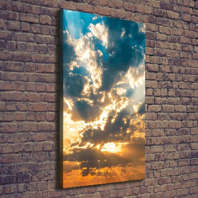 Large canvas wall art Clouds in the sky