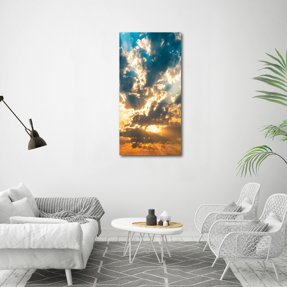 Large canvas wall art Clouds in the sky