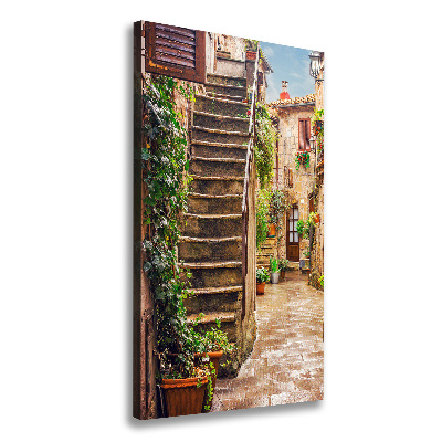 Picture canvas print Italian streets