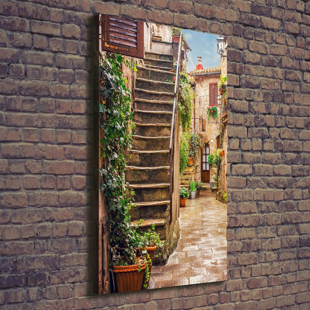 Picture canvas print Italian streets