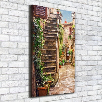 Picture canvas print Italian streets