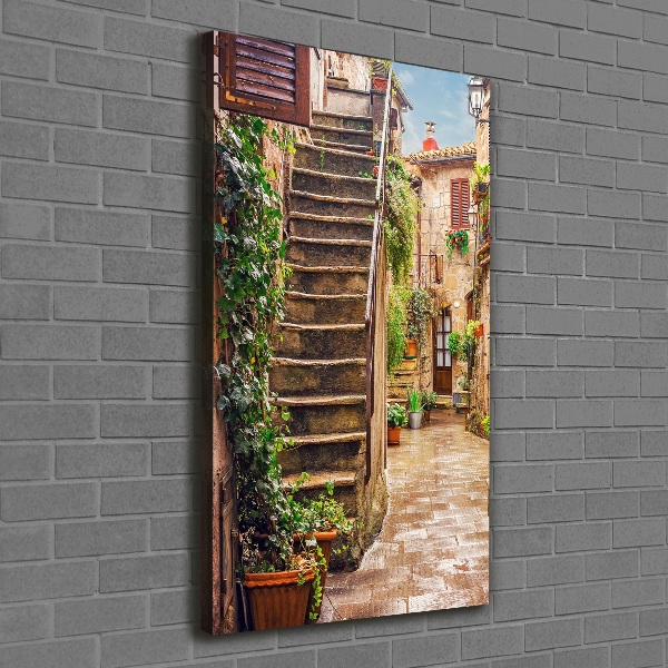 Picture canvas print Italian streets