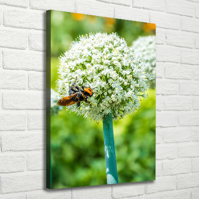 Large canvas wall art Garlic flowers