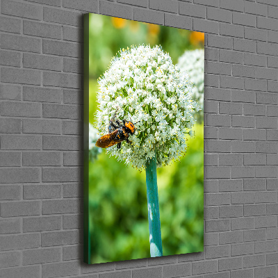 Large canvas wall art Garlic flowers