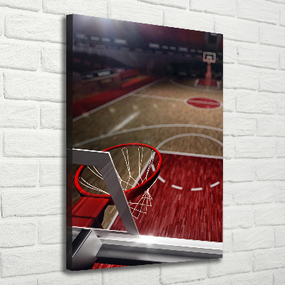 Canvas wall art Basketball field