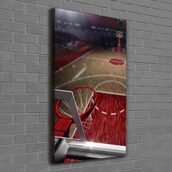 Canvas wall art Basketball field