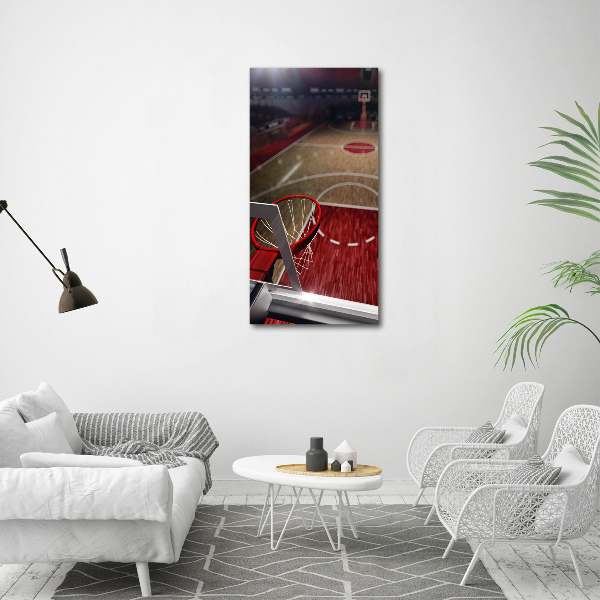 Canvas wall art Basketball field