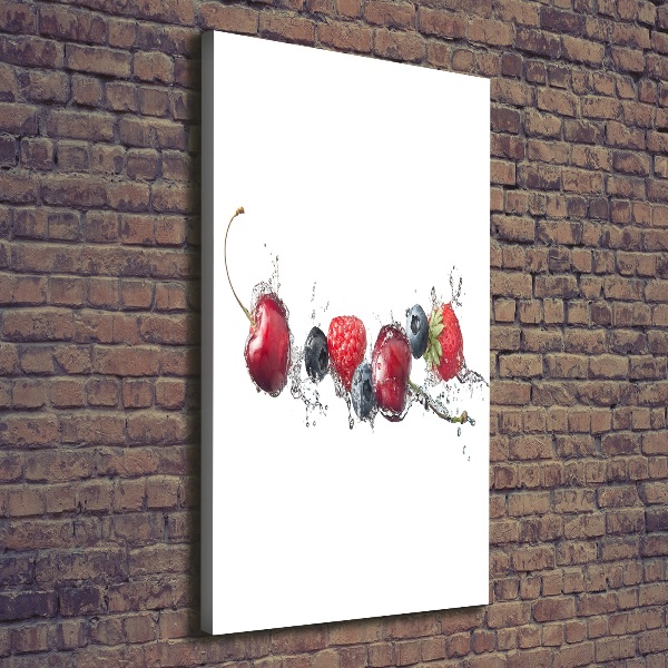 Wall art canvas large Forest fruits