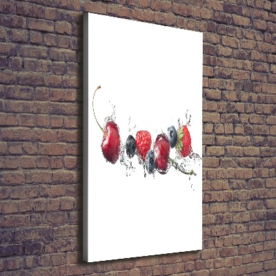 Wall art canvas large Forest fruits