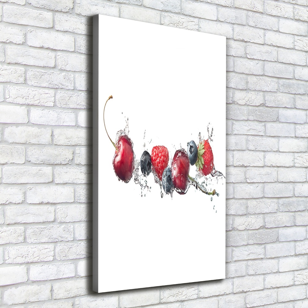 Wall art canvas large Forest fruits