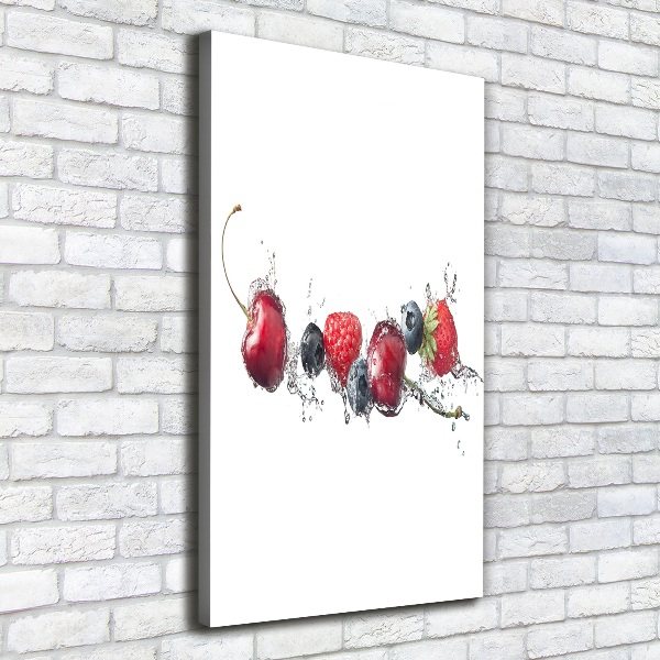 Wall art canvas large Forest fruits