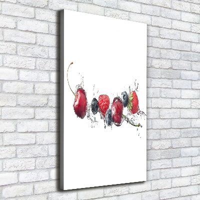 Wall art canvas large Forest fruits