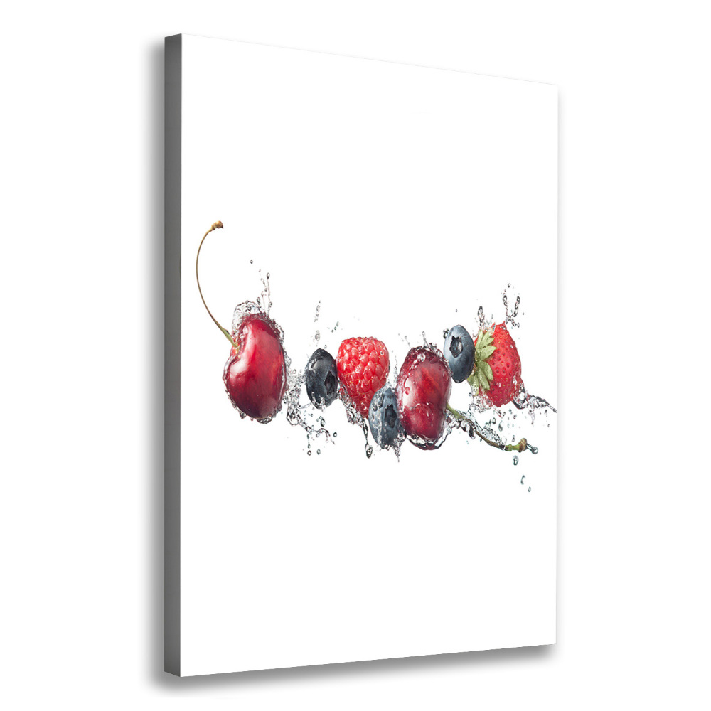 Wall art canvas large Forest fruits