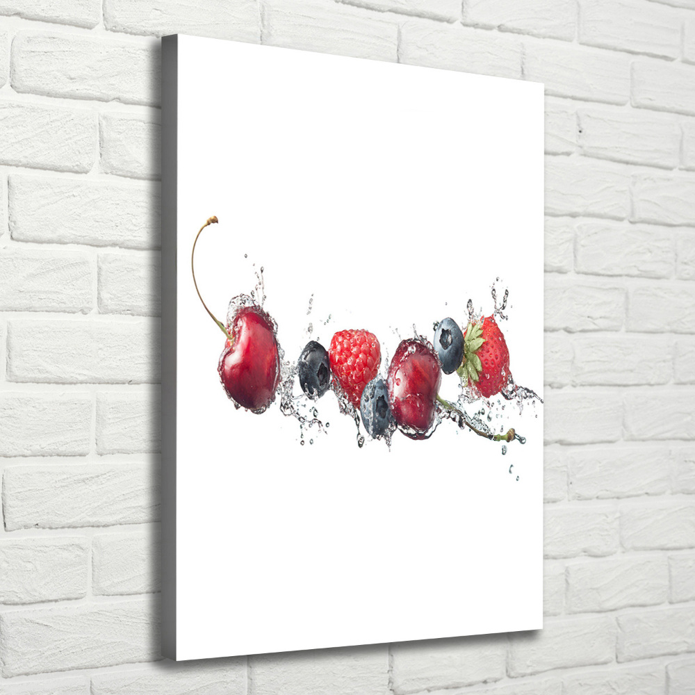 Wall art canvas large Forest fruits