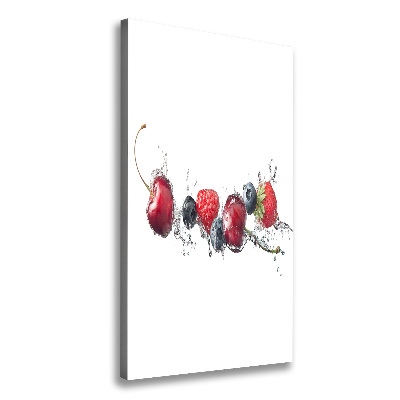 Wall art canvas large Forest fruits