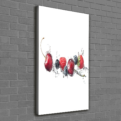 Wall art canvas large Forest fruits