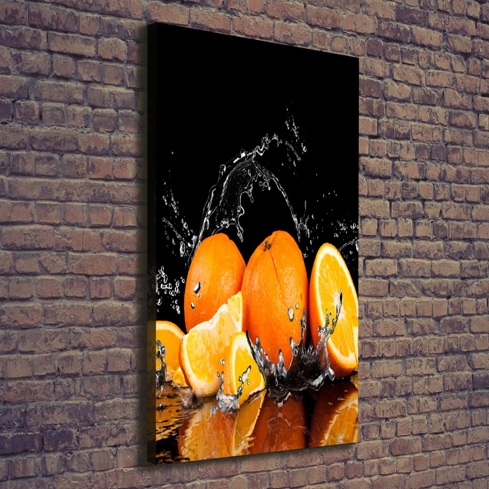 Wall art canvas large Oranges