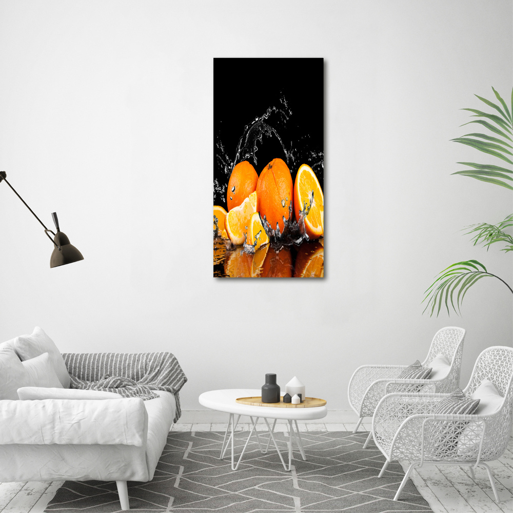 Wall art canvas large Oranges