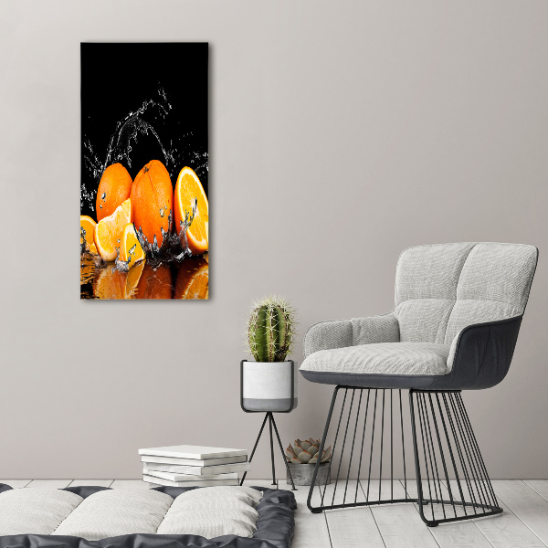 Wall art canvas large Oranges