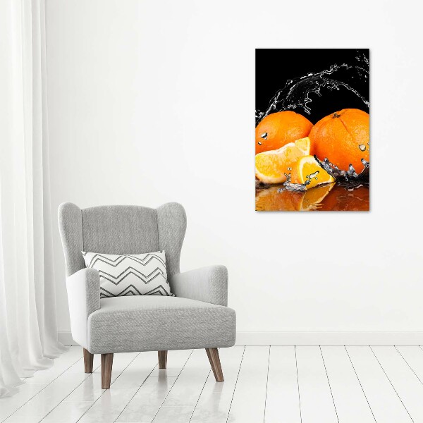 Wall art canvas large Oranges