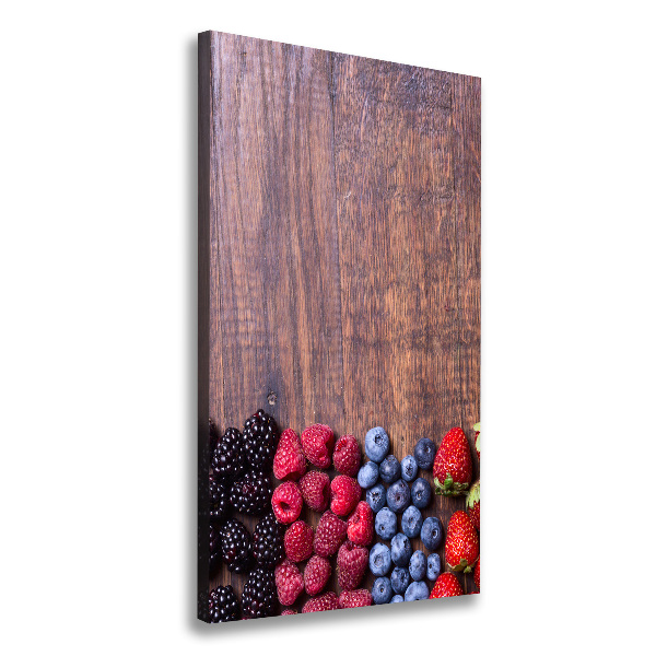 Large canvas wall art Forest fruits