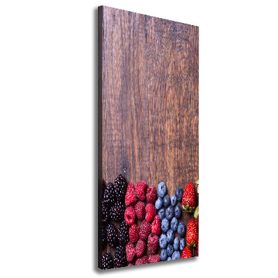 Large canvas wall art Forest fruits