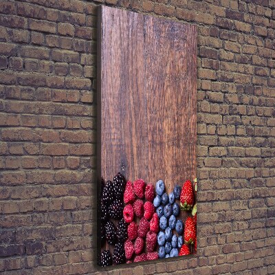 Large canvas wall art Forest fruits