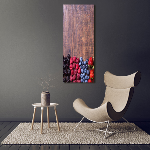 Large canvas wall art Forest fruits