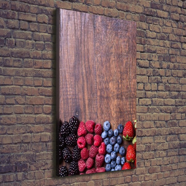 Large canvas wall art Forest fruits