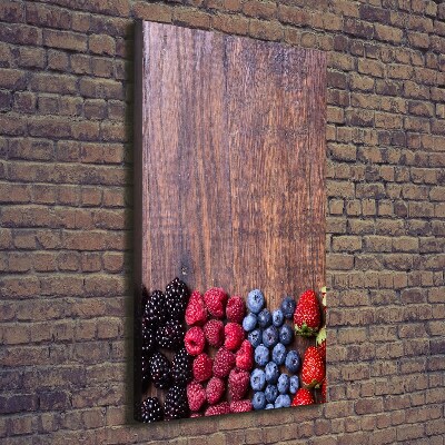 Large canvas wall art Forest fruits