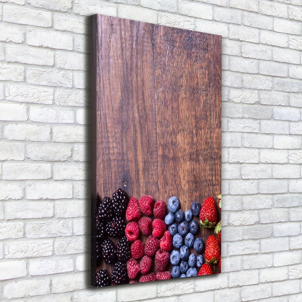 Large canvas wall art Forest fruits