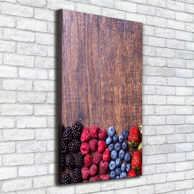 Large canvas wall art Forest fruits