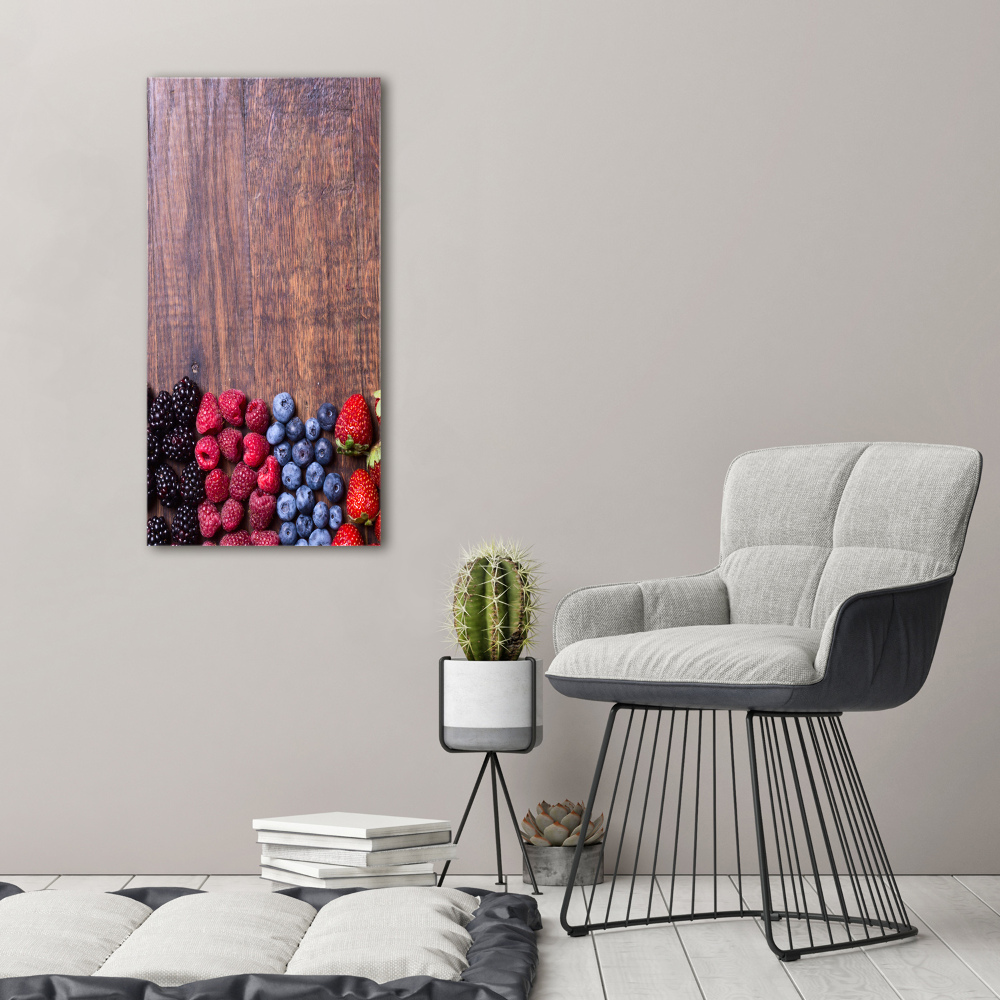 Large canvas wall art Forest fruits