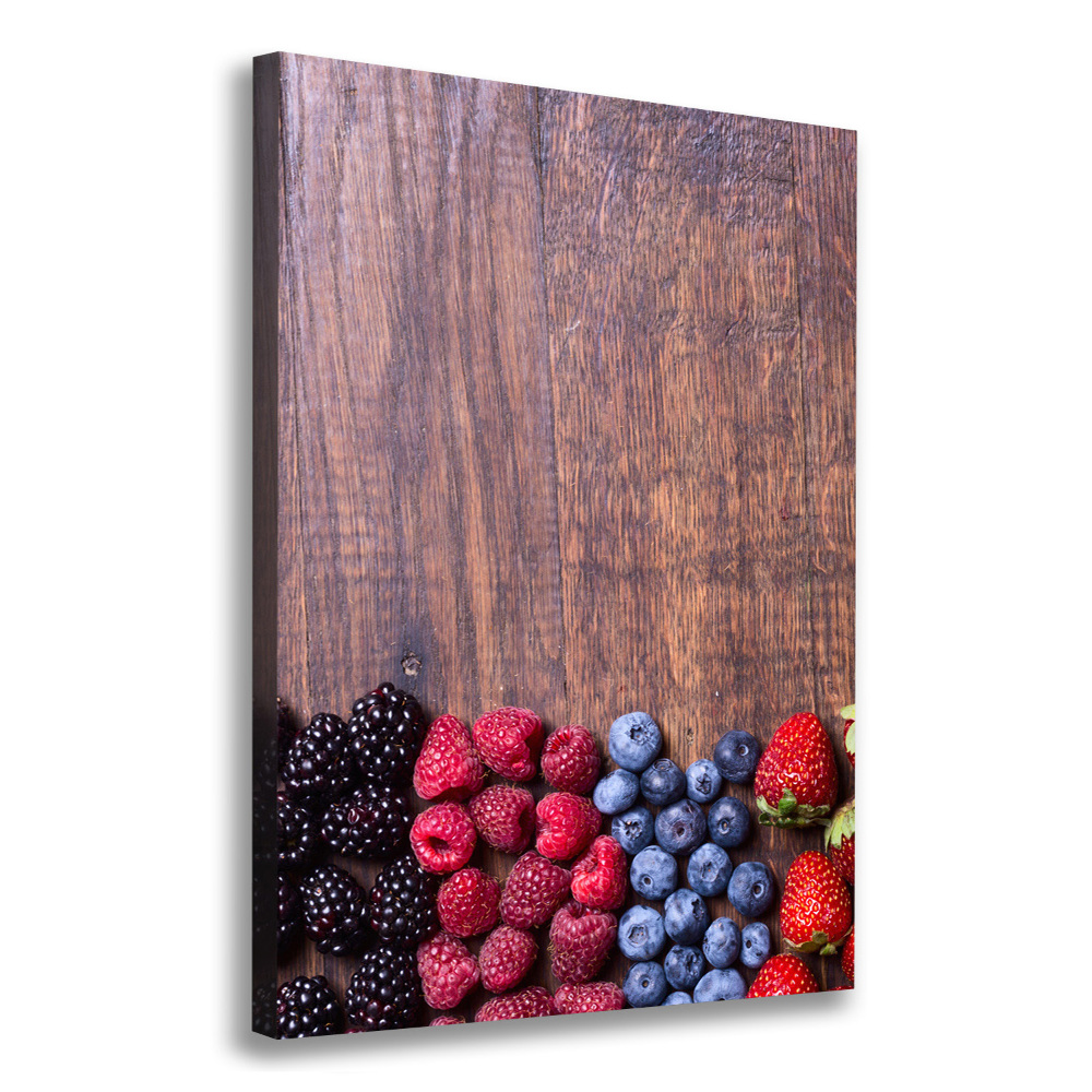 Large canvas wall art Forest fruits