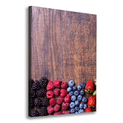 Large canvas wall art Forest fruits