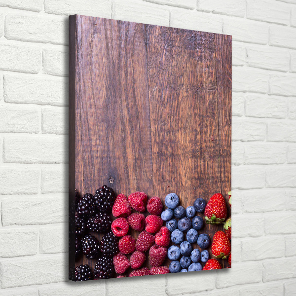 Large canvas wall art Forest fruits