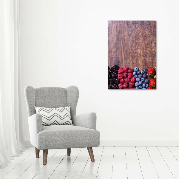 Large canvas wall art Forest fruits