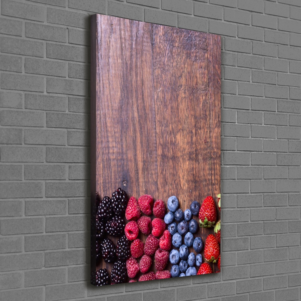 Large canvas wall art Forest fruits