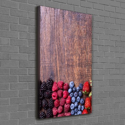 Large canvas wall art Forest fruits