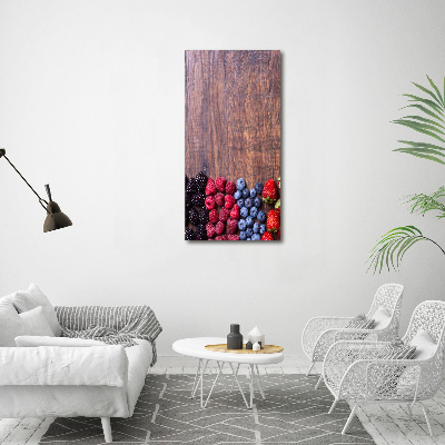 Large canvas wall art Forest fruits