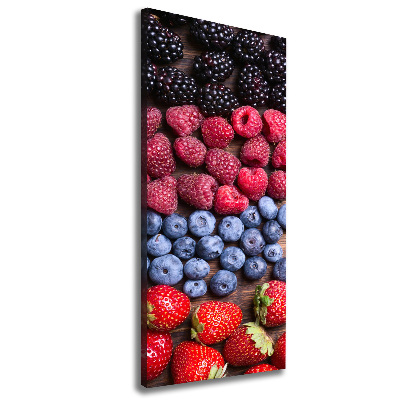 Large canvas wall art Forest fruits