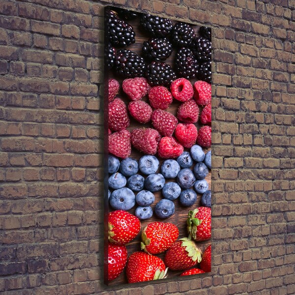 Large canvas wall art Forest fruits