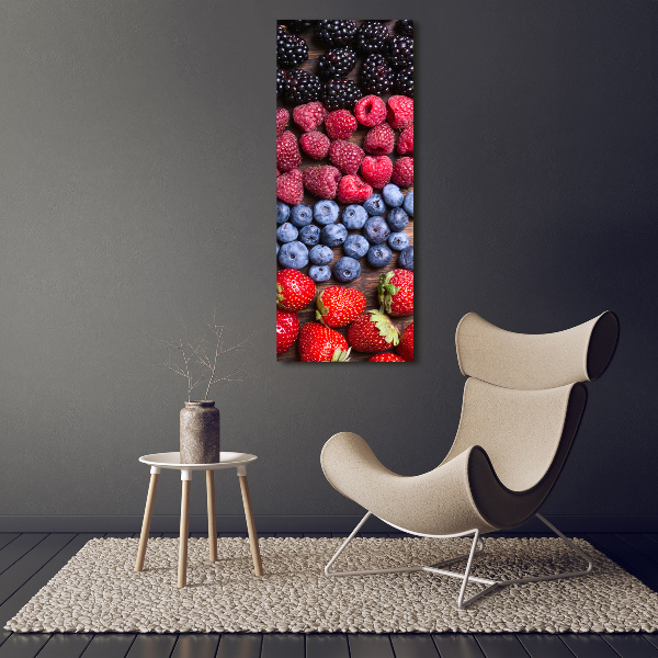 Large canvas wall art Forest fruits