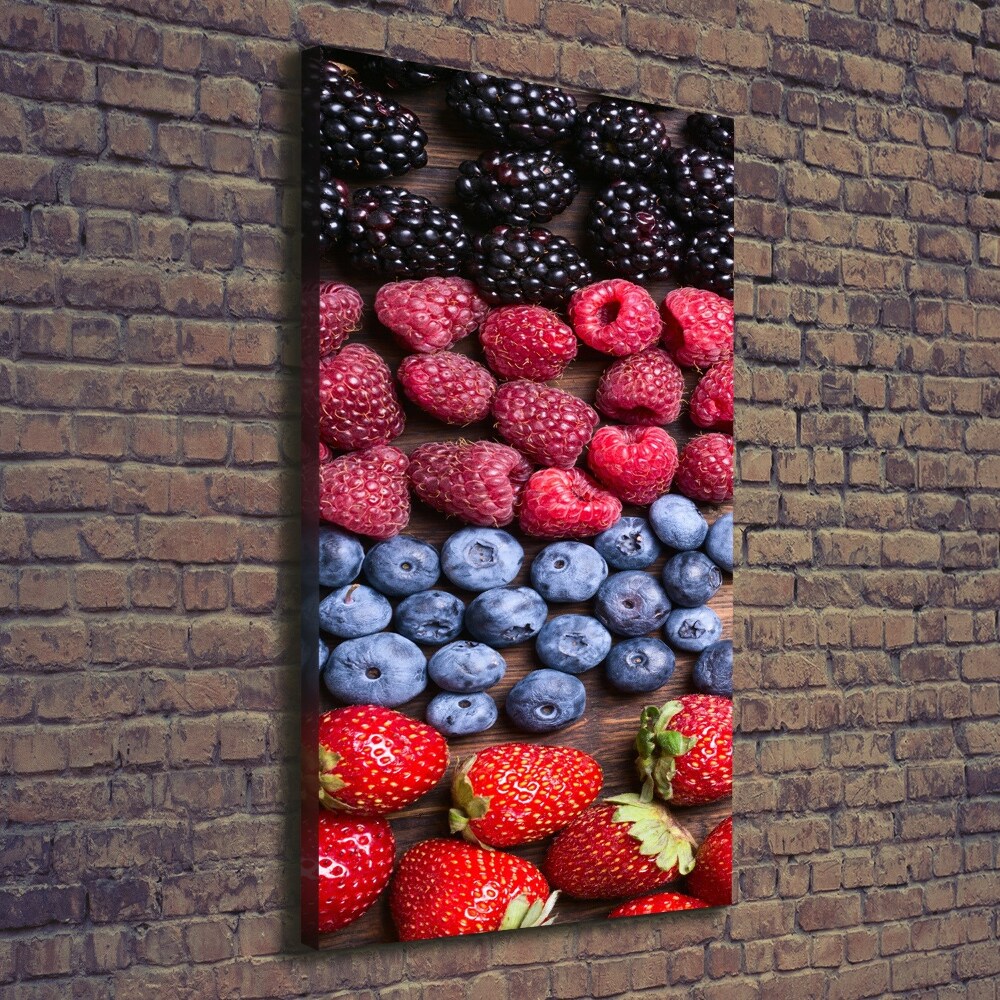 Large canvas wall art Forest fruits