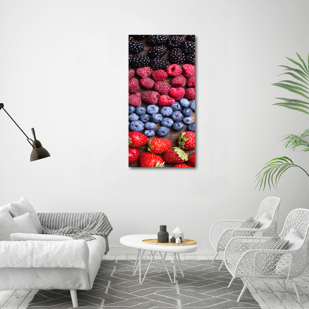 Large canvas wall art Forest fruits