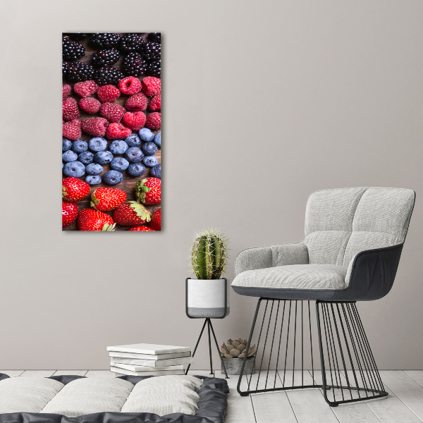 Large canvas wall art Forest fruits