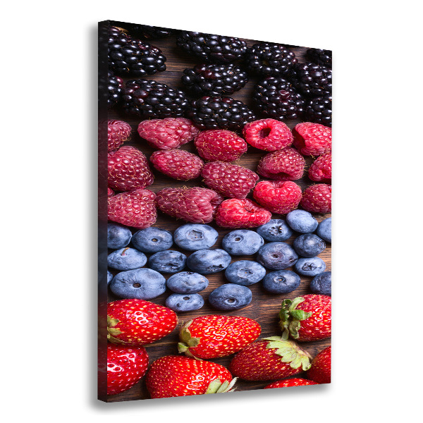 Large canvas wall art Forest fruits