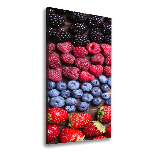 Large canvas wall art Forest fruits